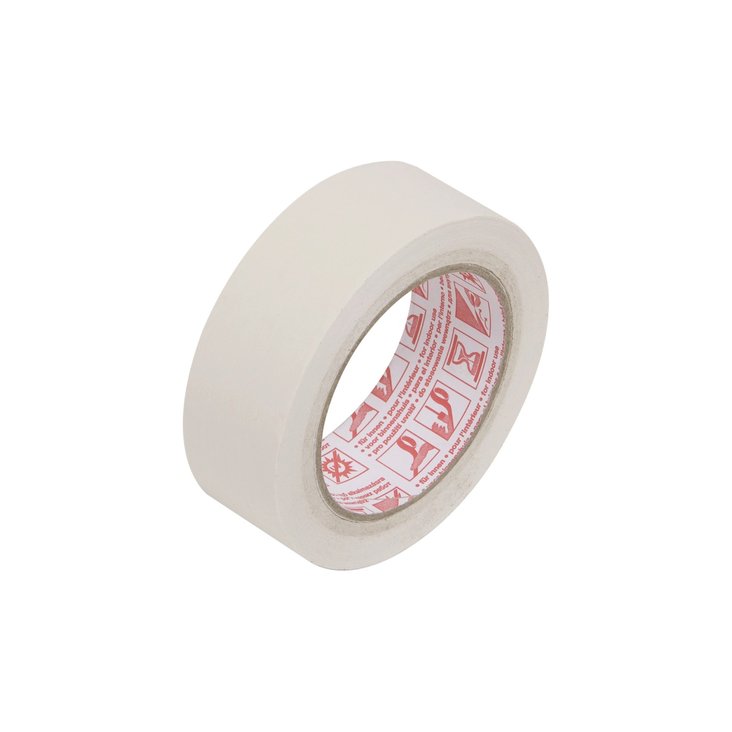 LUX-TOOLS Taśma malarska z płaskiej krepiny 50 m x 38 mm