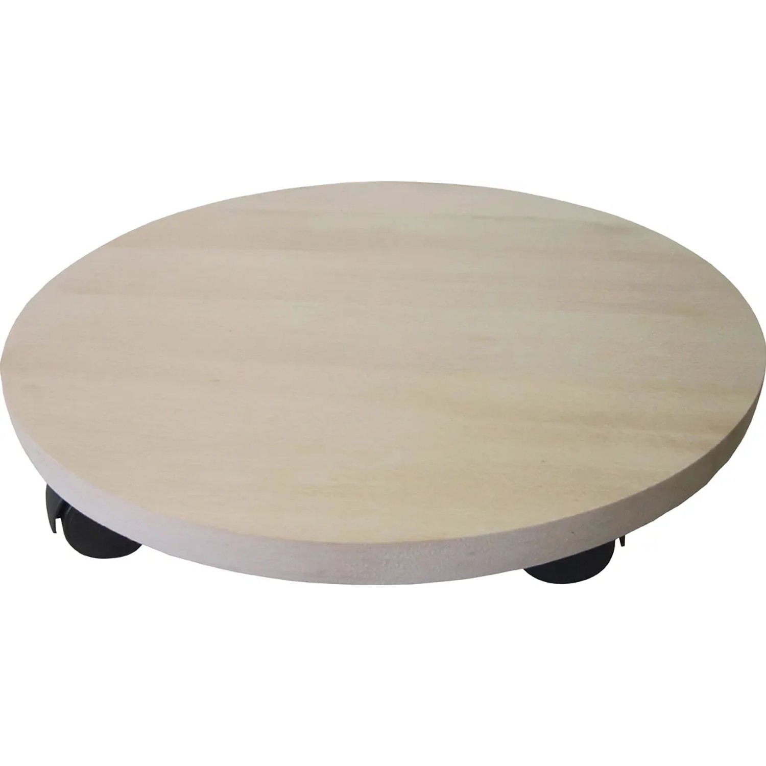 Podstawka pod donicę na kółkach drewniana - śr. 35 cm