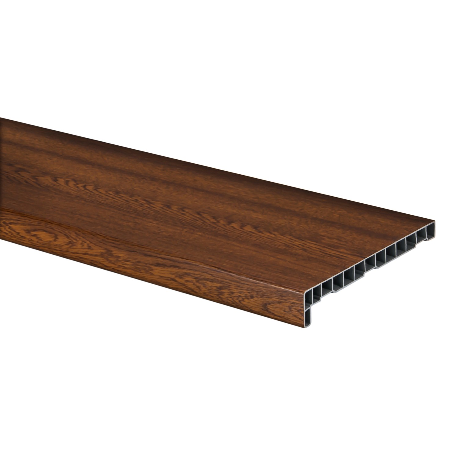 Parapet wewnętrzny PVC złoty dąb, 126 cm x 30 cm x 4,2 cm