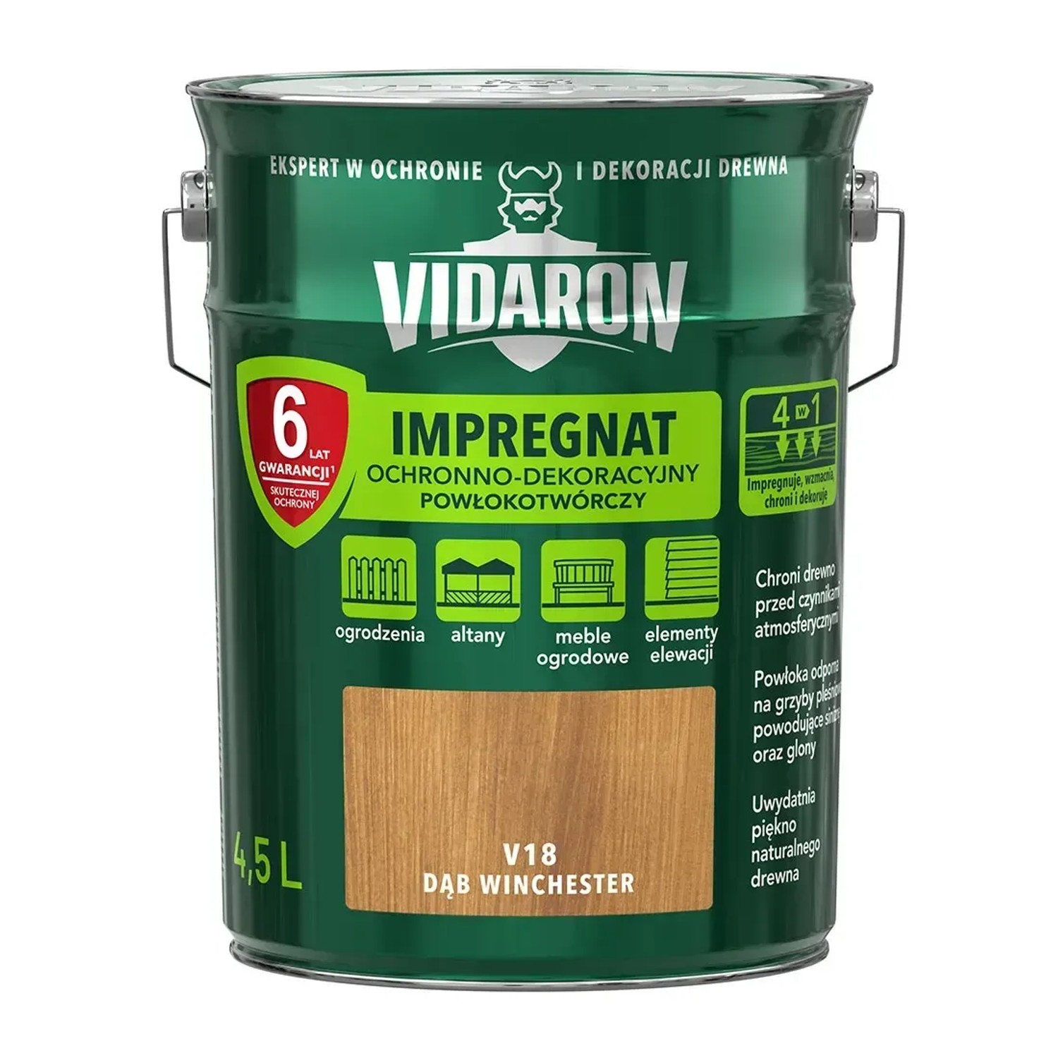 Vidaron Impregnat do drewna powłokotwórczy dąb winchester - 9L