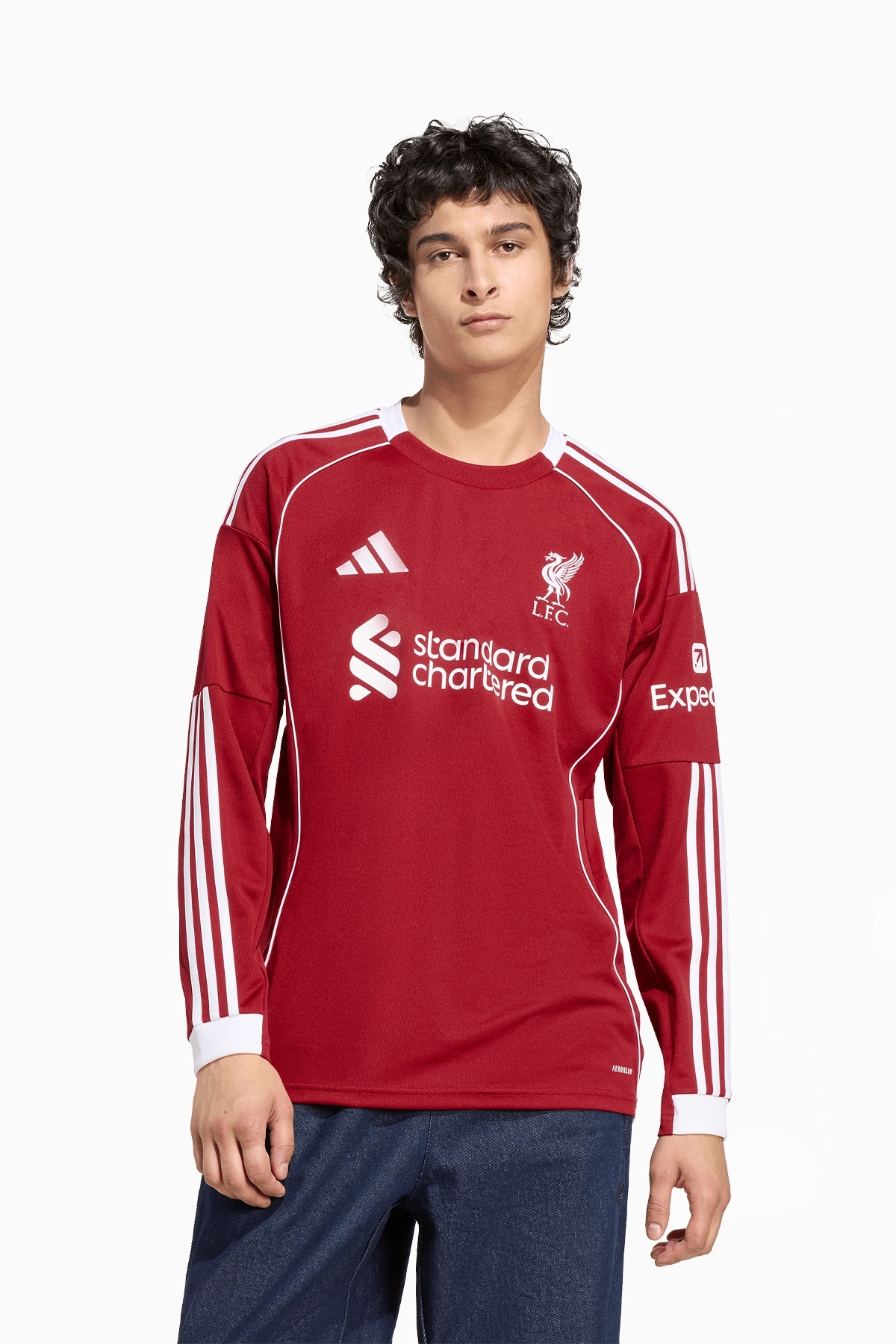 Koszulka z długim rękawem adidas Liverpool FC 25/26 Domowa Replica - Czerwony
