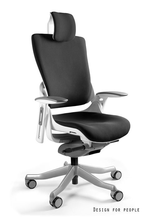 Fotel ergonomiczny WAU 2 biały, tkanina 18 kolorów
