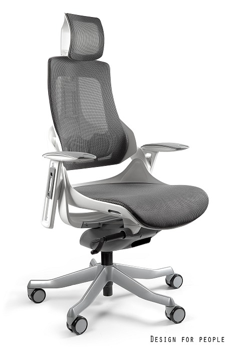 Fotel ergonomiczny WAU biały, siatka 6 kolorów