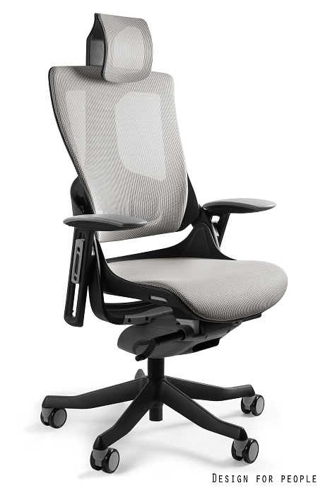 Fotel ergonomiczny WAU 2 czarny stelaż, siatka kolory