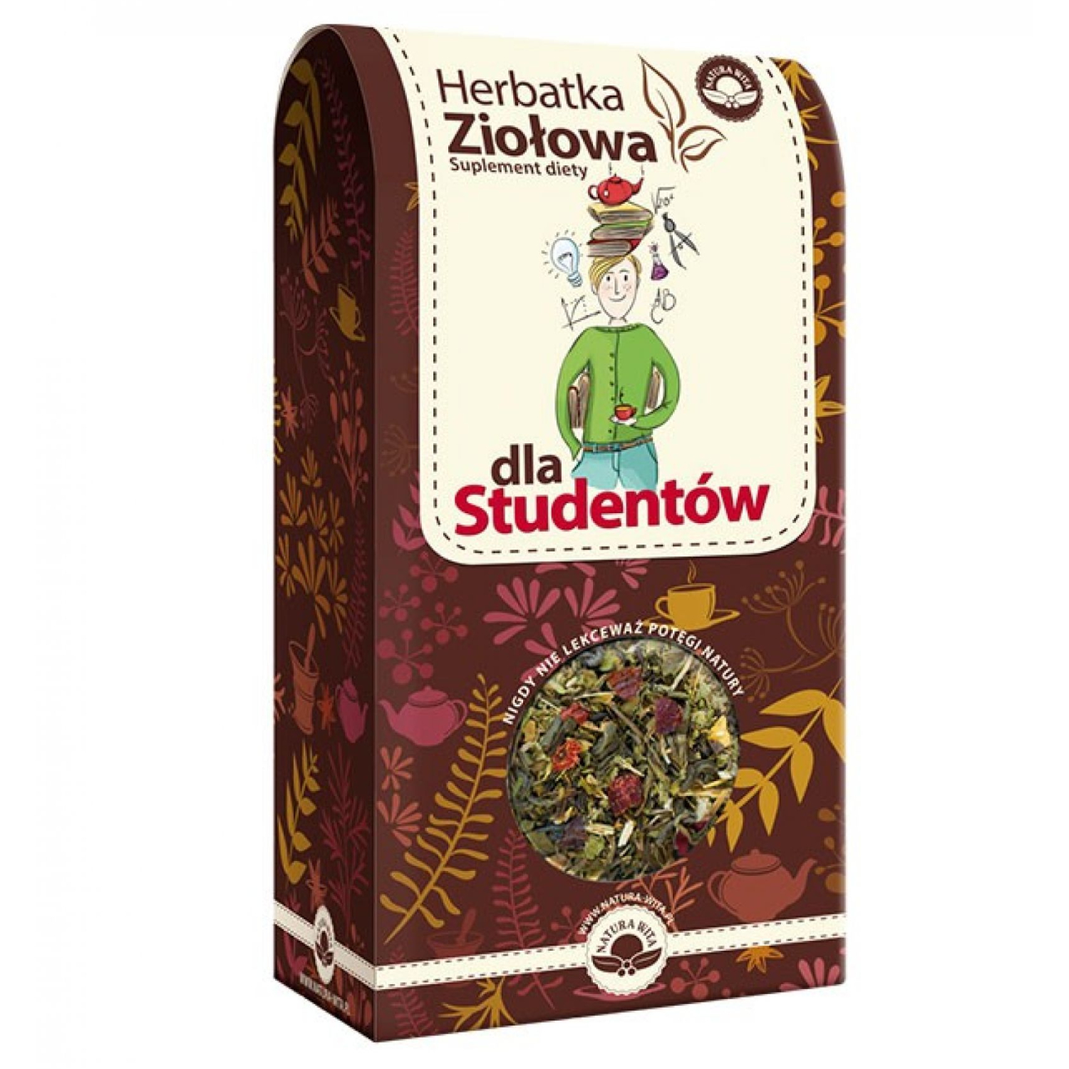 Natura wita herbatka ziołowa dla studentów, 100 g