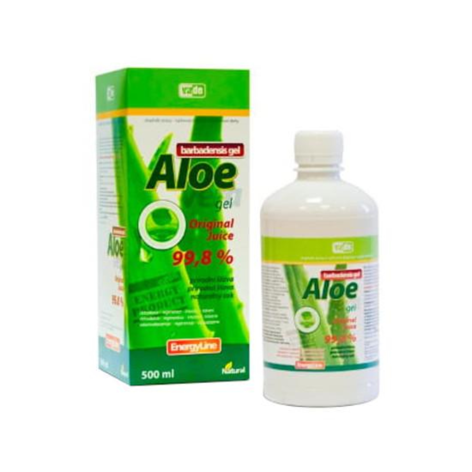 Virde aloe vera - żel aloesowy 99% wspomagajacy proces trawienia, 500 ml