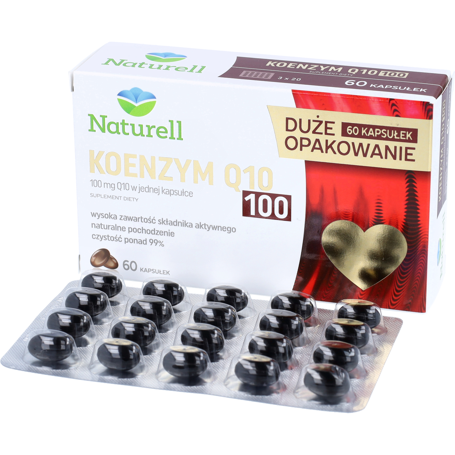 Naturell koenzym q10 100 mg, 60 kapsułek