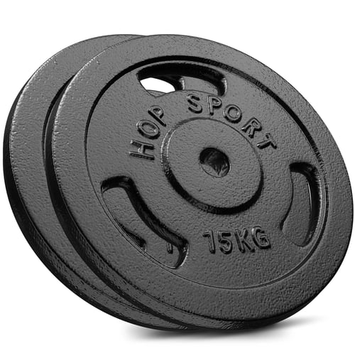 Gusseisen Hantelscheiben-Set 30 kg 2 x 15 kg