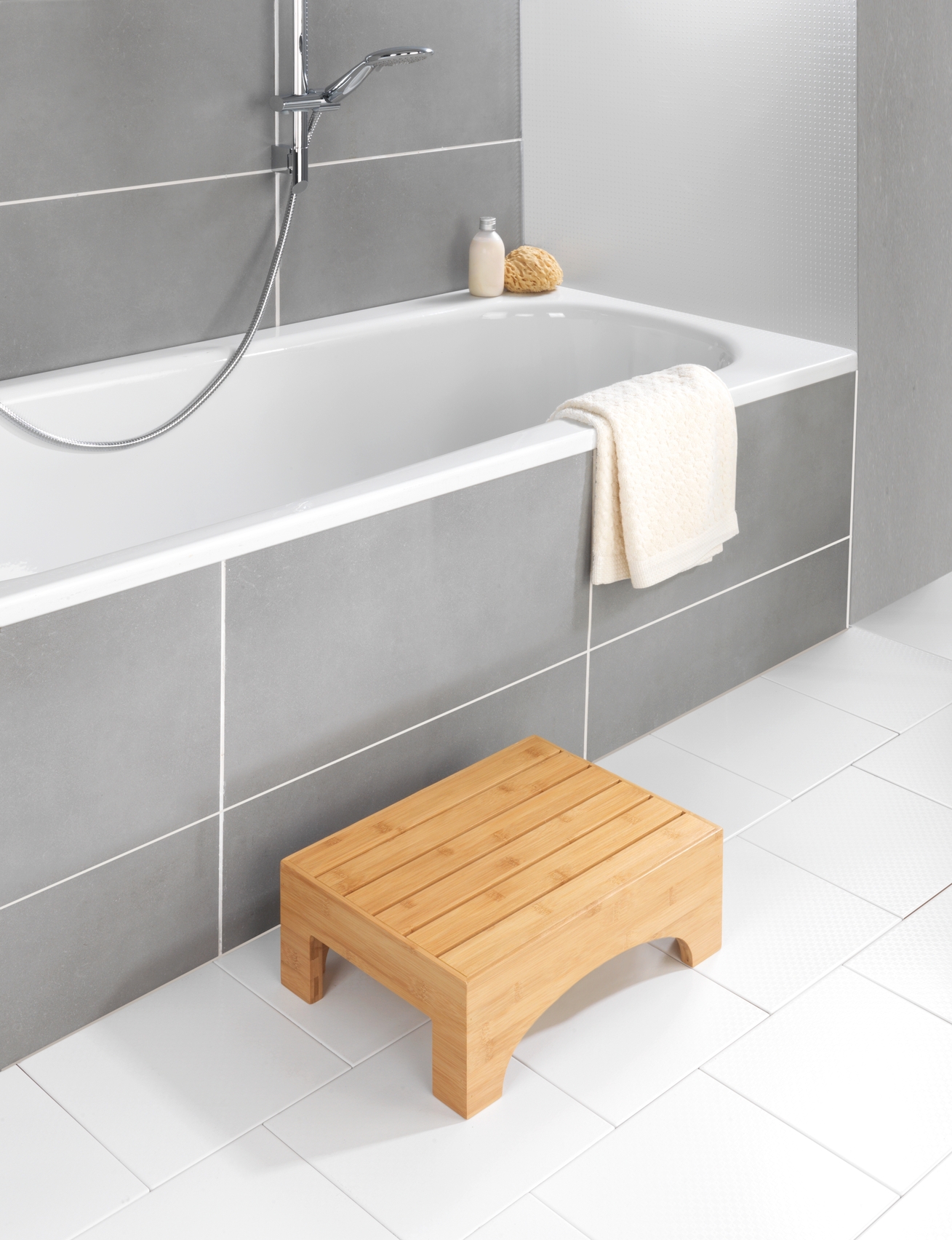 Wenko Bambusa taboret łazienkowy drewno 24870100
