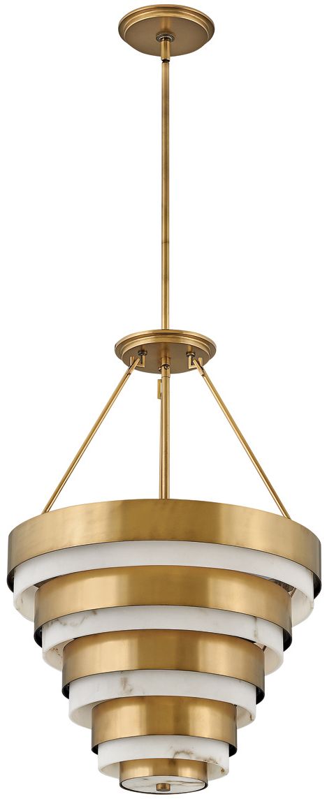 Quintiesse Echelon lampa wisząca 4x40 W stary mosiądz QN-ECHELON-4P