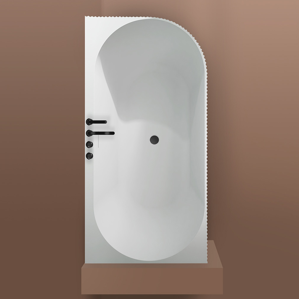 Oltens Hamnes wanna narożna 160x75 cm lewa biała 11010000 - Wysyłka w 24h