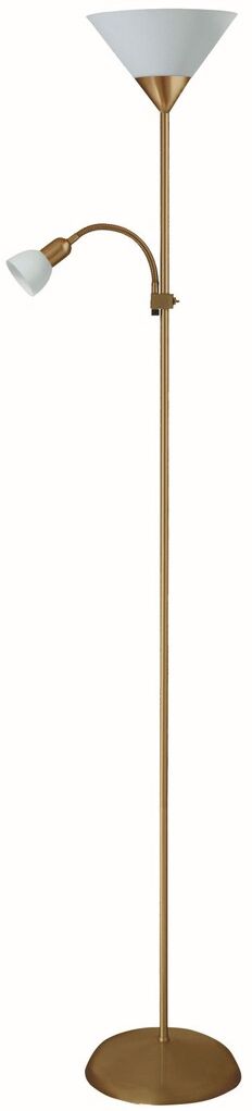 Rabalux Action lampa stojąca 2x100 W biała-brązowa 4065