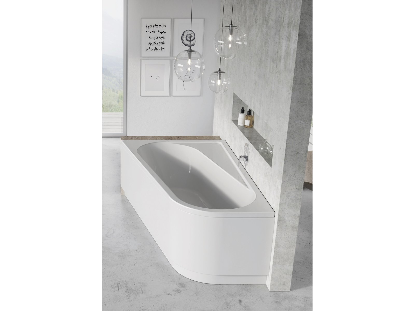 Ravak Chrome wanna narożna 170x105 cm lewa biała CA31000000