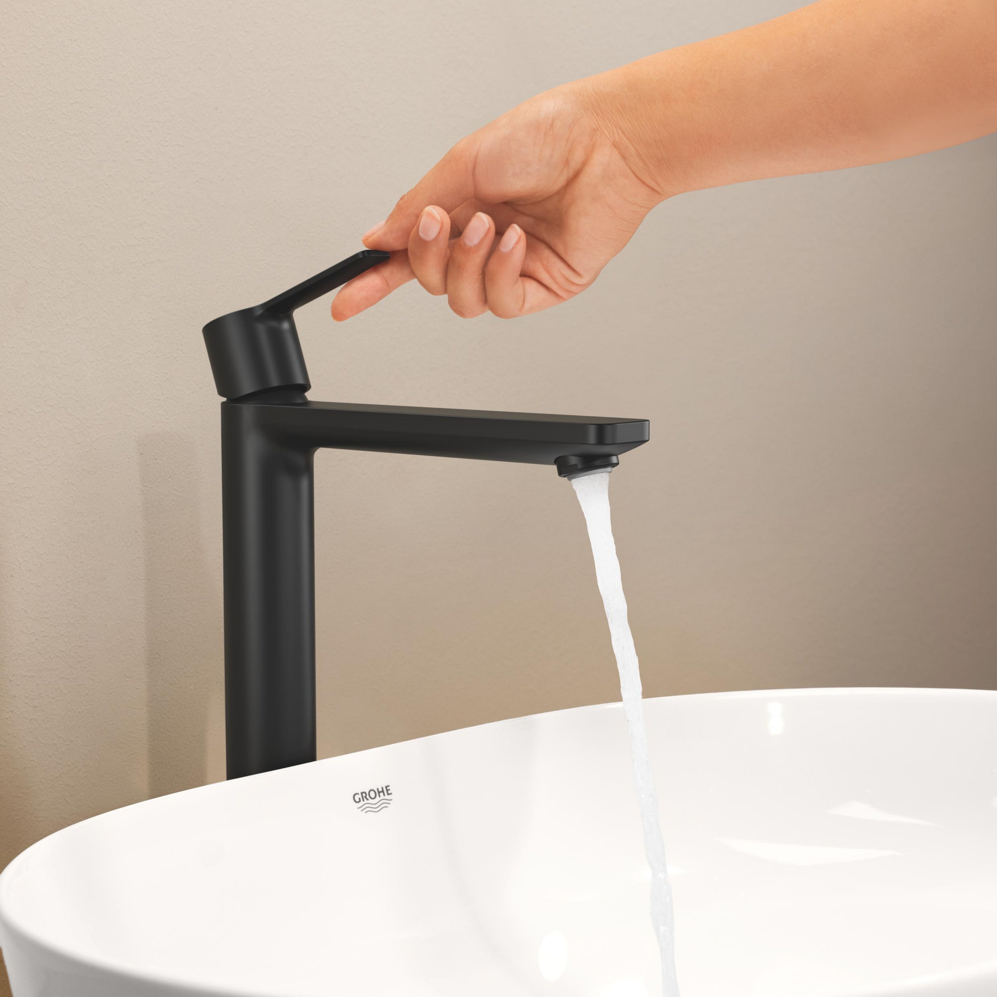 Grohe Lineare New bateria umywalkowa stojąca czarna 234052431