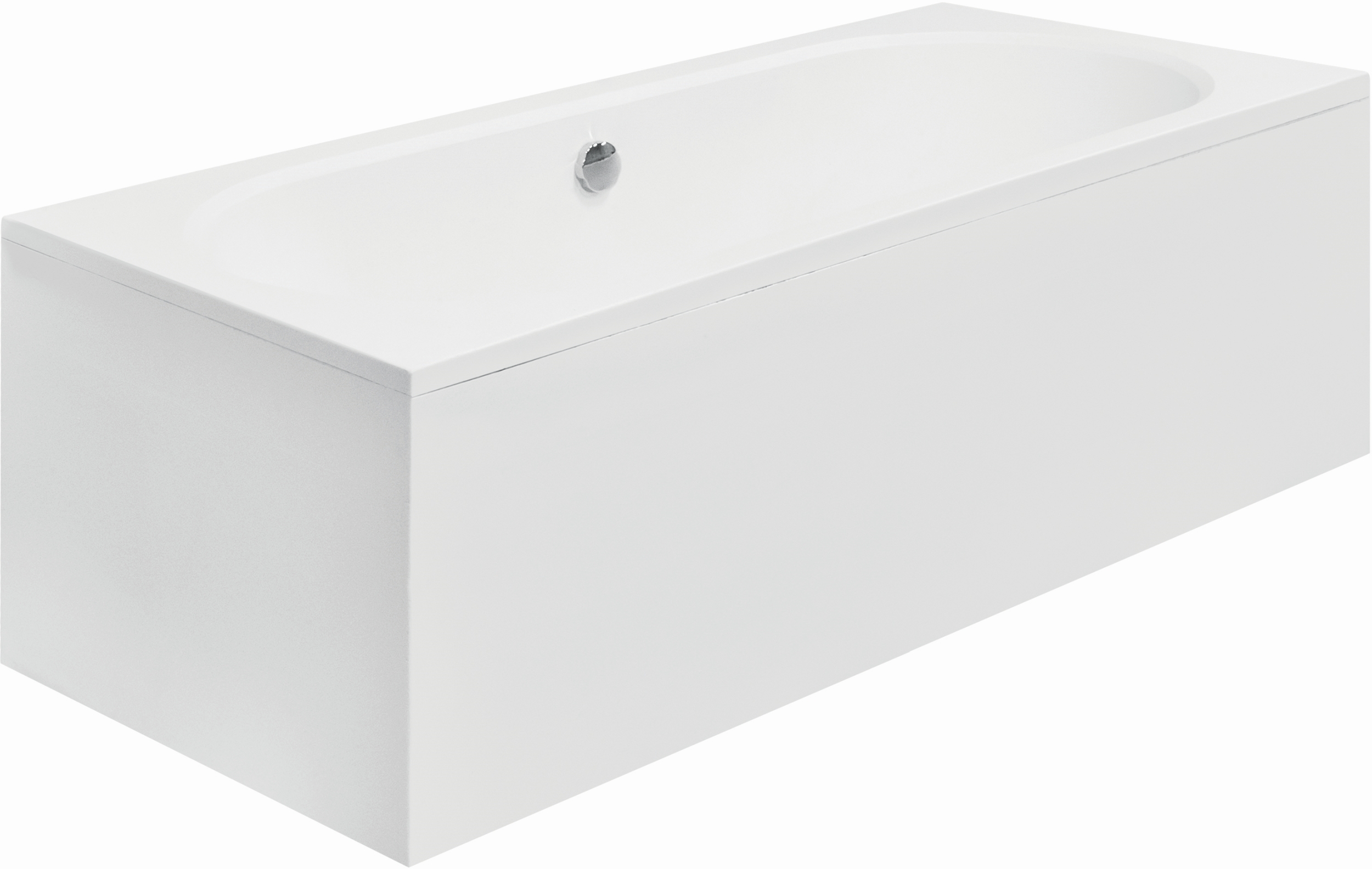 Zestaw Besco Vitae wanna prostokątna 180x80 cm z obudową (#WAV180PK, #OAV180PK)