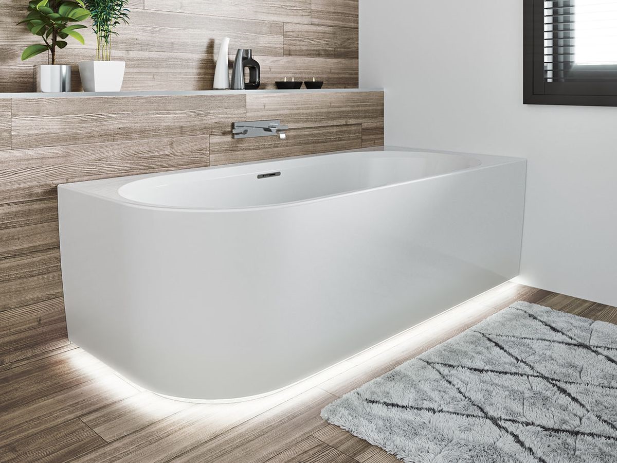 Riho Desire wanna narożna 184x84 cm prostokątna biała B088002005