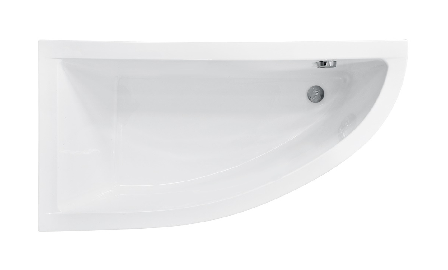 Besco Praktika wanna narożna 138x70 cm lewa biała #WAP-140-NL