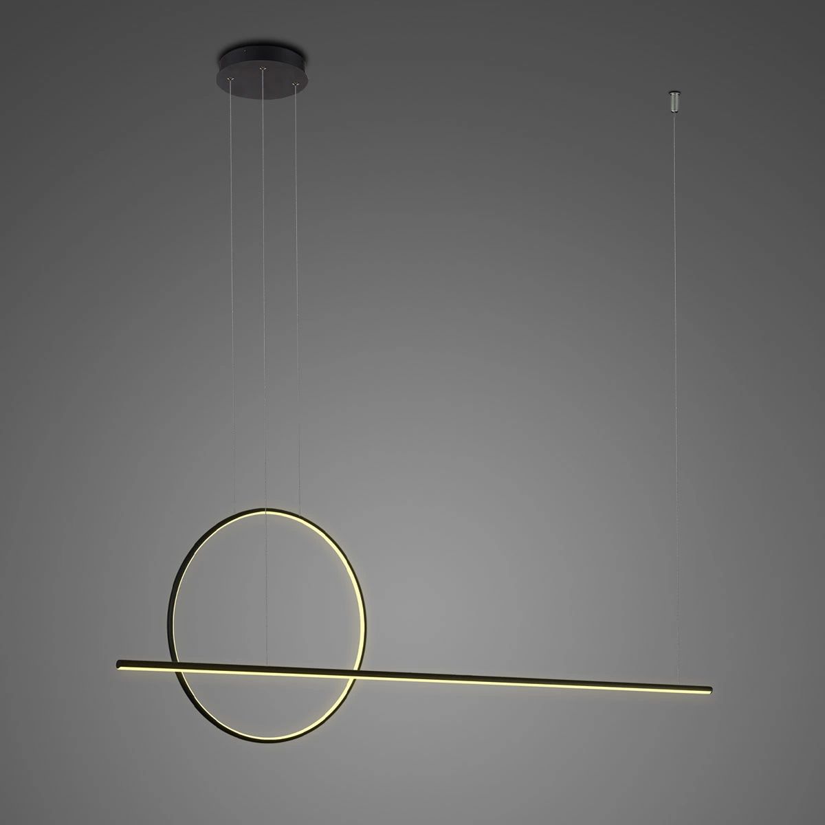 Altavola Design Linea lampa wisząca 39W czarny LA087/PX120_40_3k_39W_black