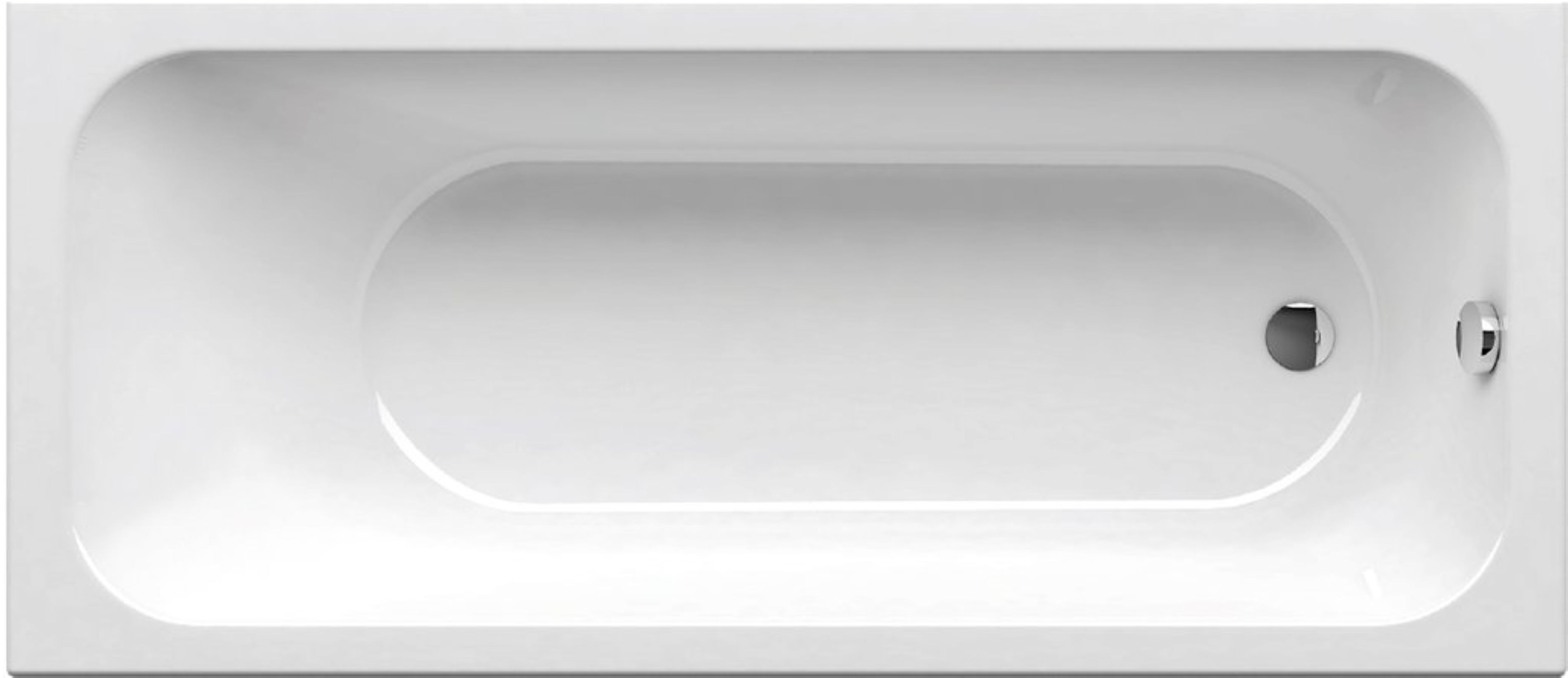 Ravak Chrome Slim wanna prostokątna Slim 160x70 cm biała C731300000
