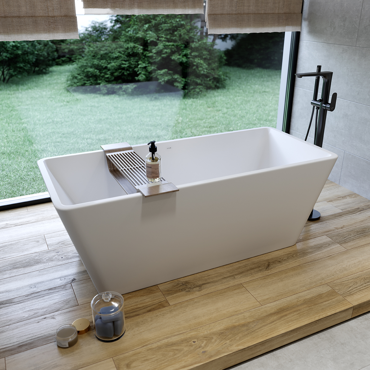 Cersanit Crea wanna wolnostojąca 162x72 cm prostokątna biała S301-299
