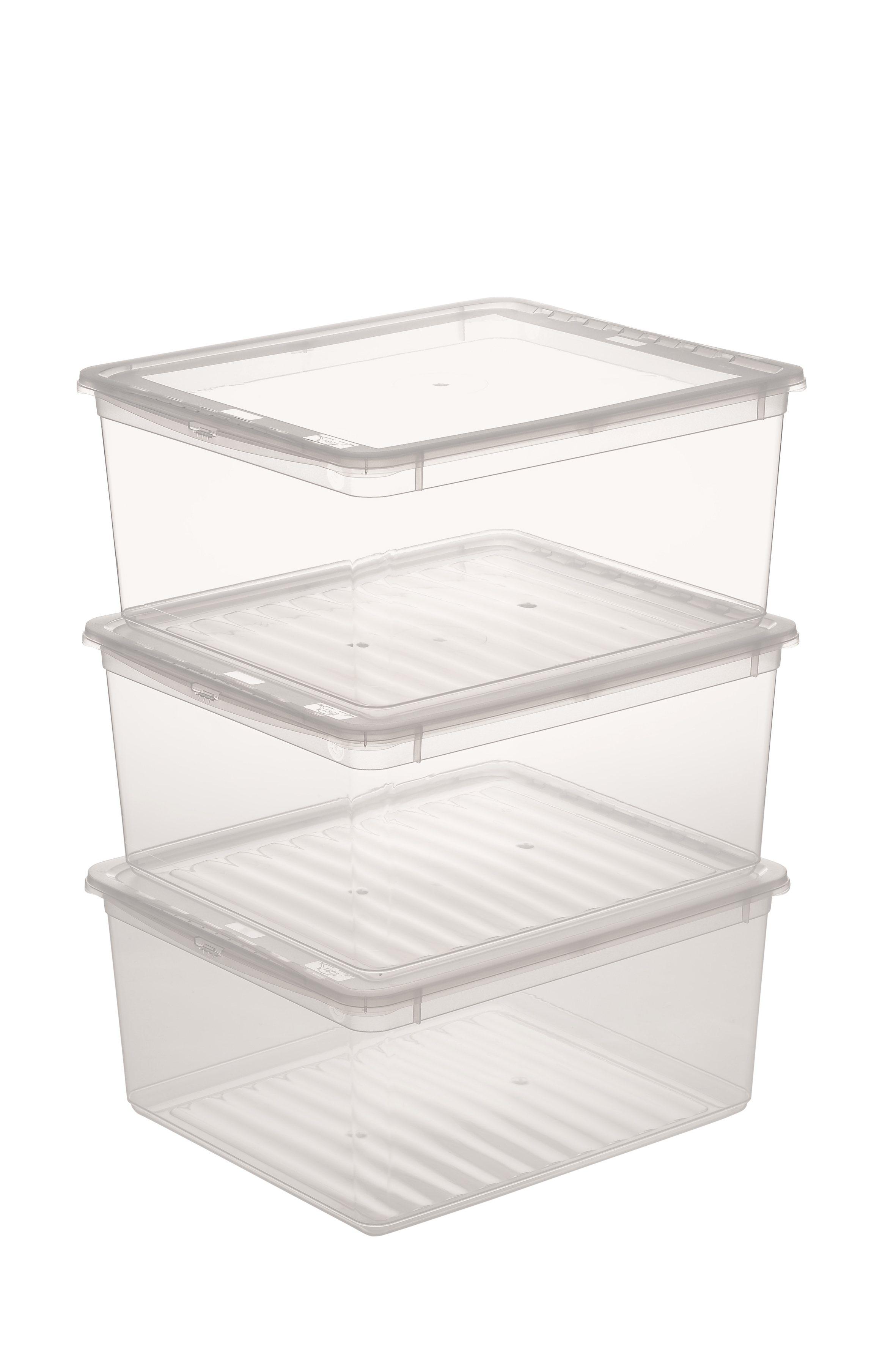 Keeeper Bea Clearbox pojemniki do przechowywania (3 szt) zestaw przezroczysty 3003100100000