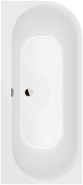 Villeroy & Boch Oberon 2.1 wanna przyścienna 180x80 cm Weiss Alpin UBQ180OBN9CL00VD01