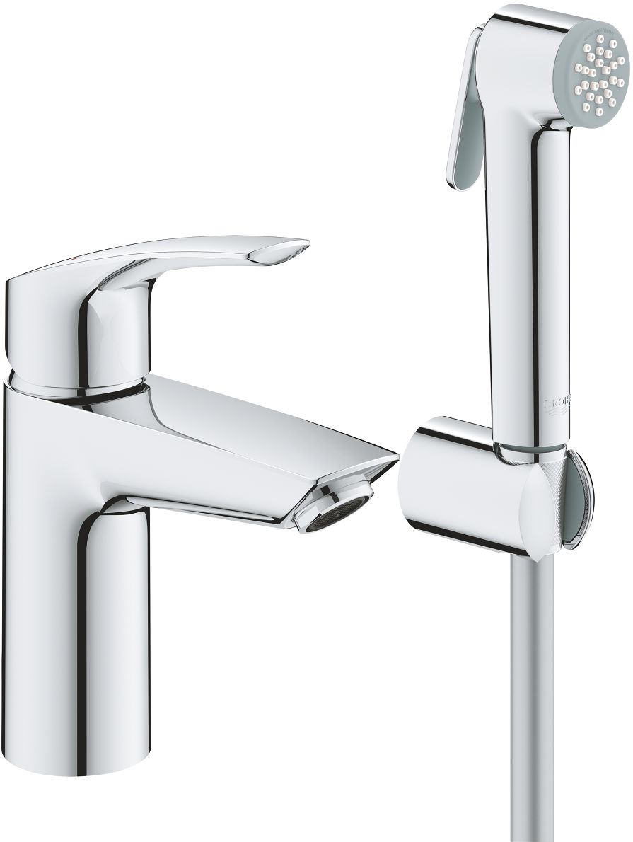 Grohe Eurosmart bateria umywalkowa ze słuchawką typu bidetta stojąca czarna 23124003