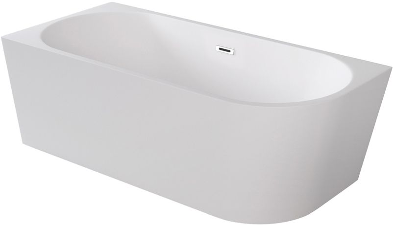 Besco Zoya wanna przyścienna 170x80 cm prostokątna biała #WAS-170-ZLB - Wysyłka w 24h