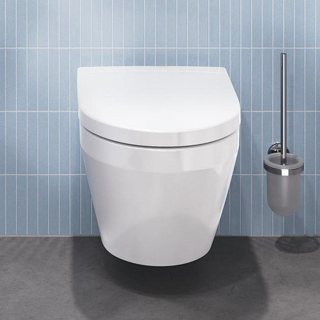 Grohe Euro Ceramic miska WC z deską wolnoopadającą wisząca bez kołnierza ze spłukiwaniem wirowym biały połysk 102509SH00 - Wysyłka w 24h