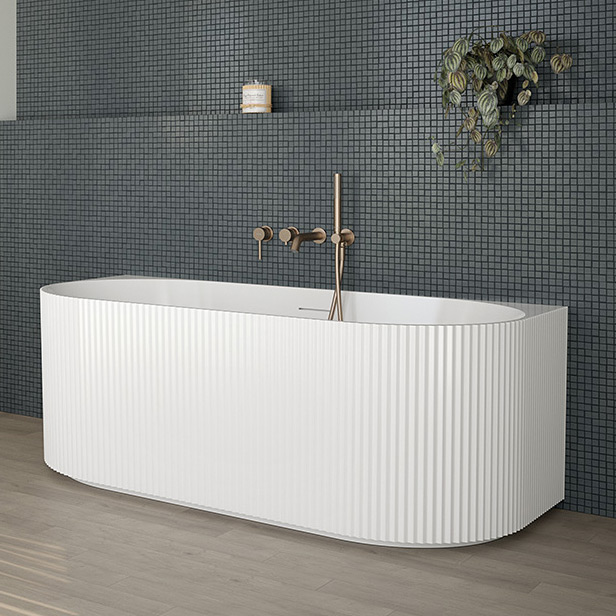 Oltens Hamnes wanna przyścienna 170x80 cm biała 12026000