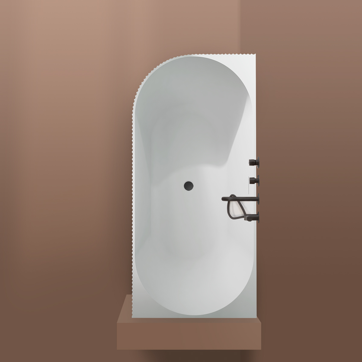 Oltens Hamnes wanna narożna 170x80 cm prawa biała 11009000 - Wysyłka w 24h