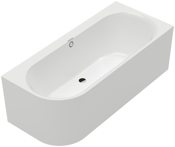 Villeroy & Boch Oberon 2.1 wanna przyścienna 180x80 cm stone white UBQ180OBN9CR00VDRW