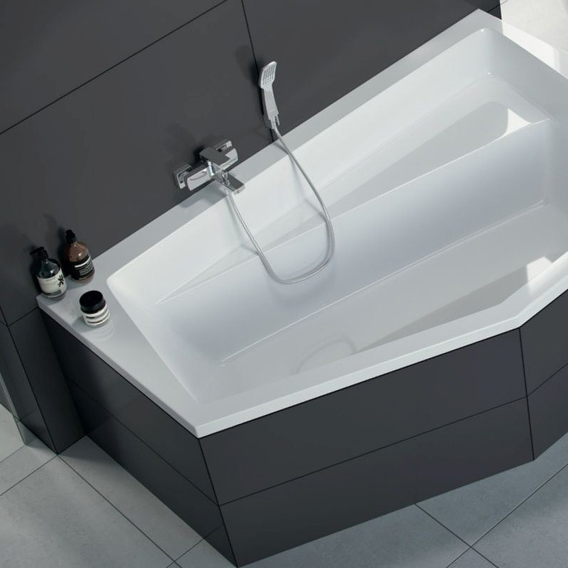 Excellent Vesper wanna narożna 160x100 cm prawa biała WAEX.VEP16WH
