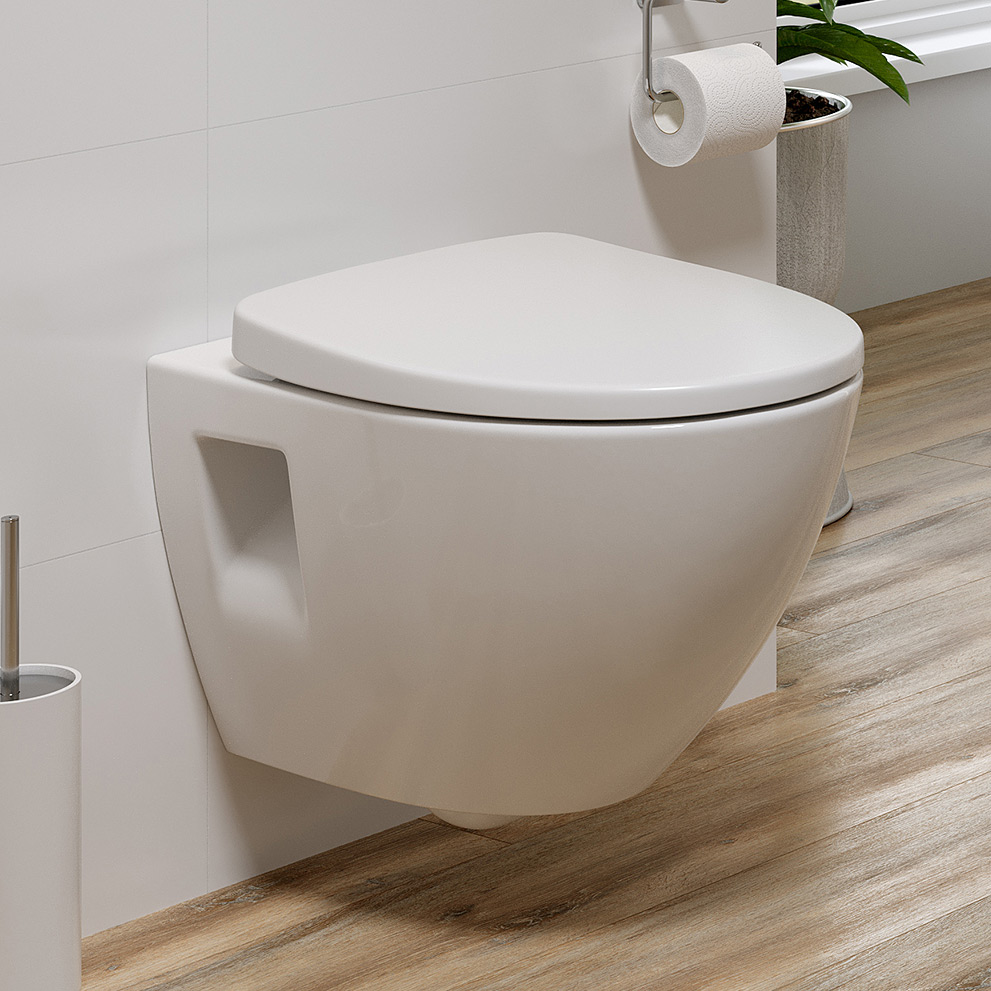Cersanit Moduo Plus zestaw miska WC wisząca z deską Slim wrap biały S701-725 - Wysyłka w 24h