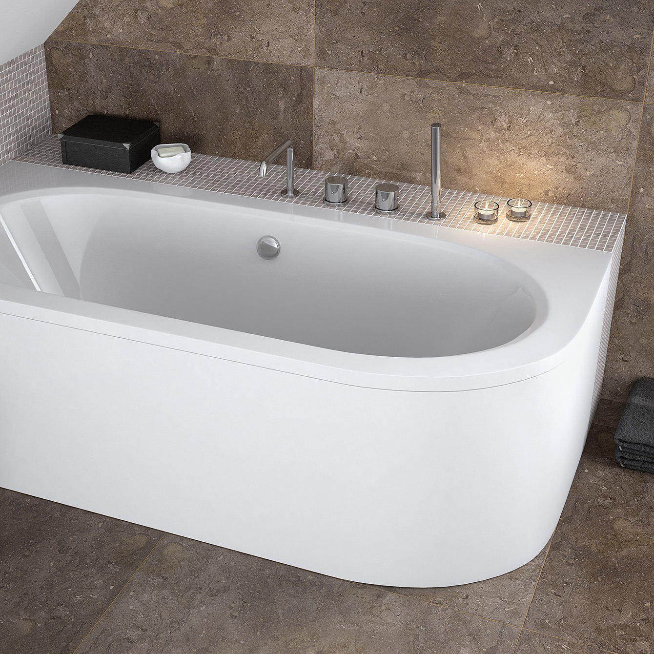 Besco Avita wanna narożna 169x75 cm lewa biała #WAV-170-NL - Wysyłka w 24h