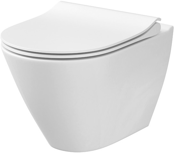 Cersanit City Oval New miska WC wisząca bez kołnierza CleanOn biała K35-025 - Wysyłka w 24h