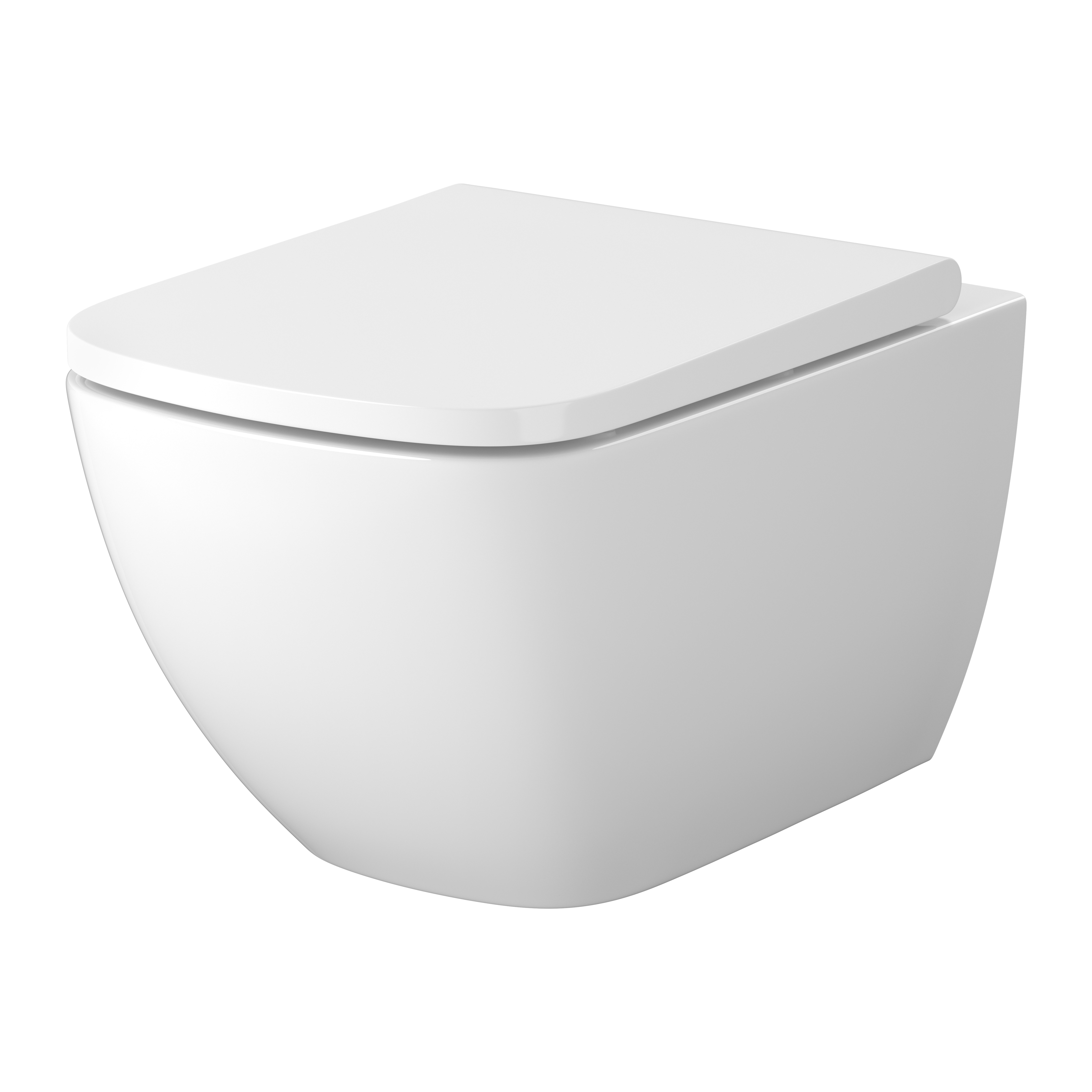 Cersanit Zen miska WC z deską wolnoopadającą wisząca bez kołnierza spłukiwanie wirowe biały połysk S701-882 - Wysyłka w 24h