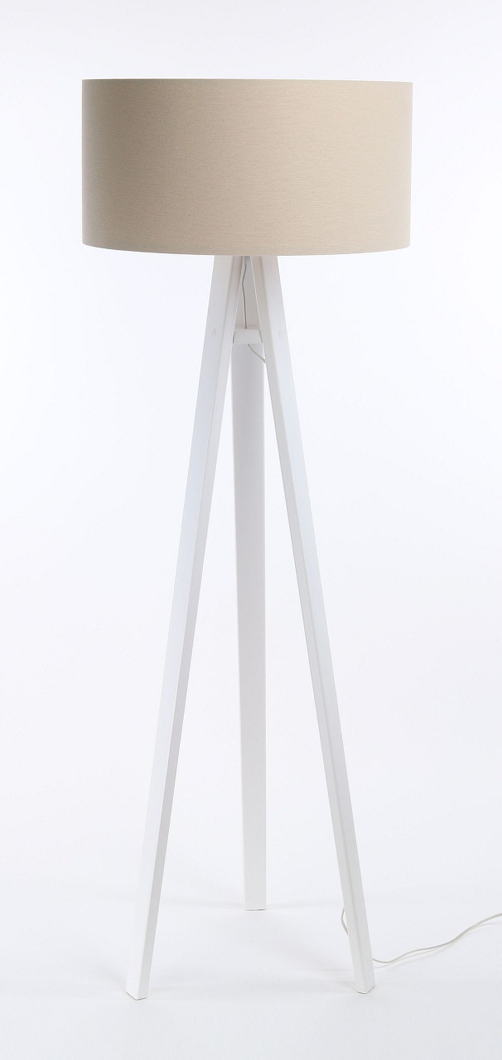 BPS Koncept Boho lampa stojąca 1x60W len/biała 0E0P-130W-50