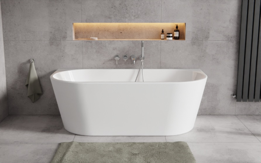 Besco Vica New wanna wolnostojąca 149x80 cm owalna biała #WAS-150VNBO