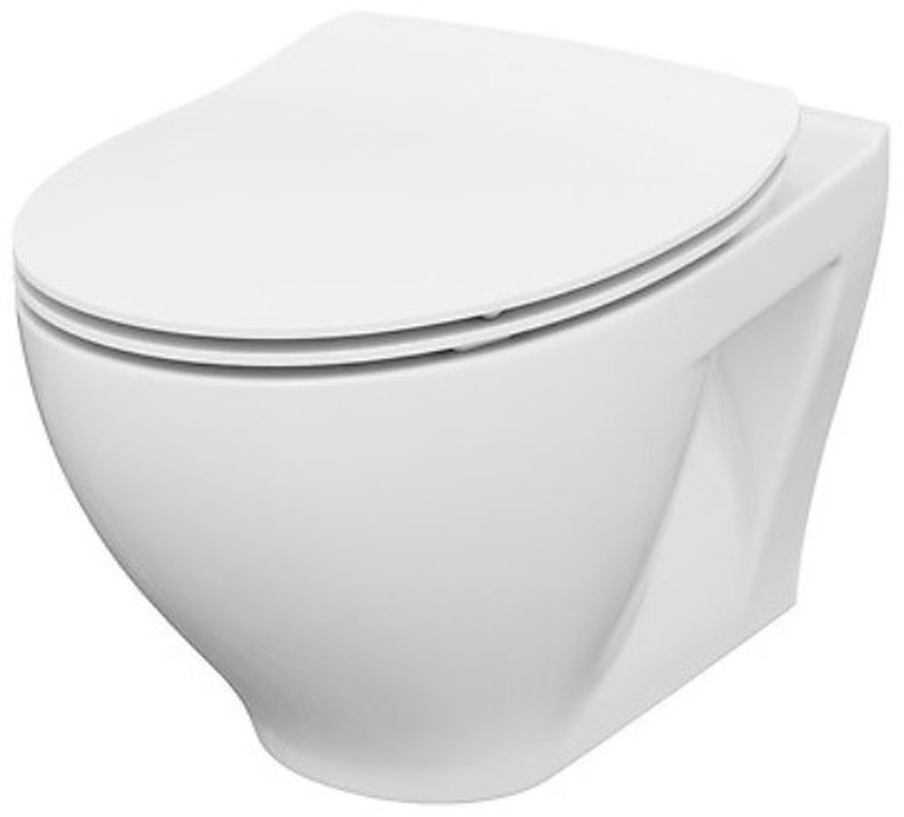 Mito Moduo miska WC z deską wolnoopadającą wisząca bez kołnierza biały K701-147 - Wysyłka w 24h