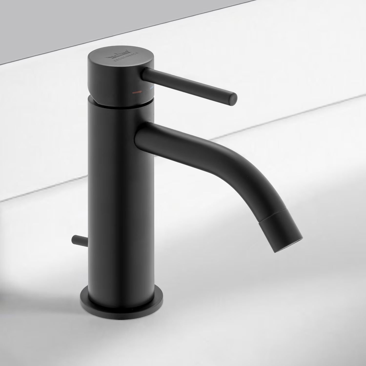 Kronenbach Lima 2.0 Black bateria umywalkowa stojąca czarny mat 100.1000SMKB