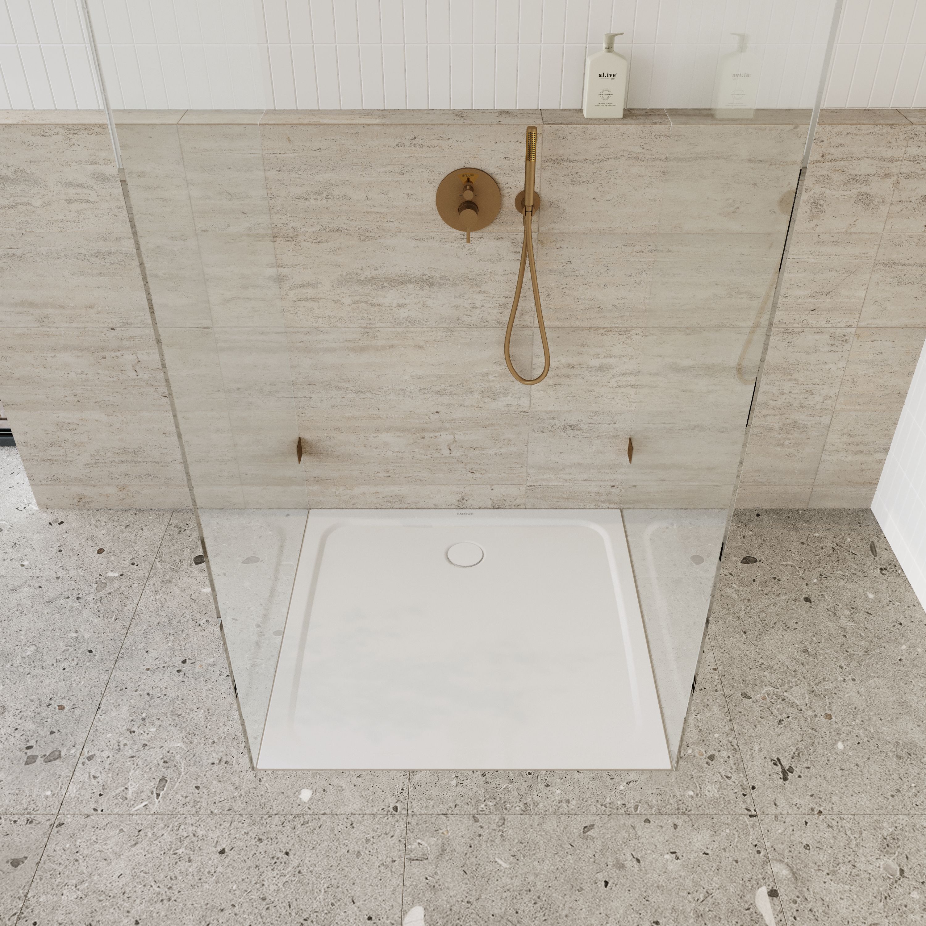 Kaldewei Cayonoplan brodzik 80x80 cm kwadratowy model 2251-1 biały 361100010001