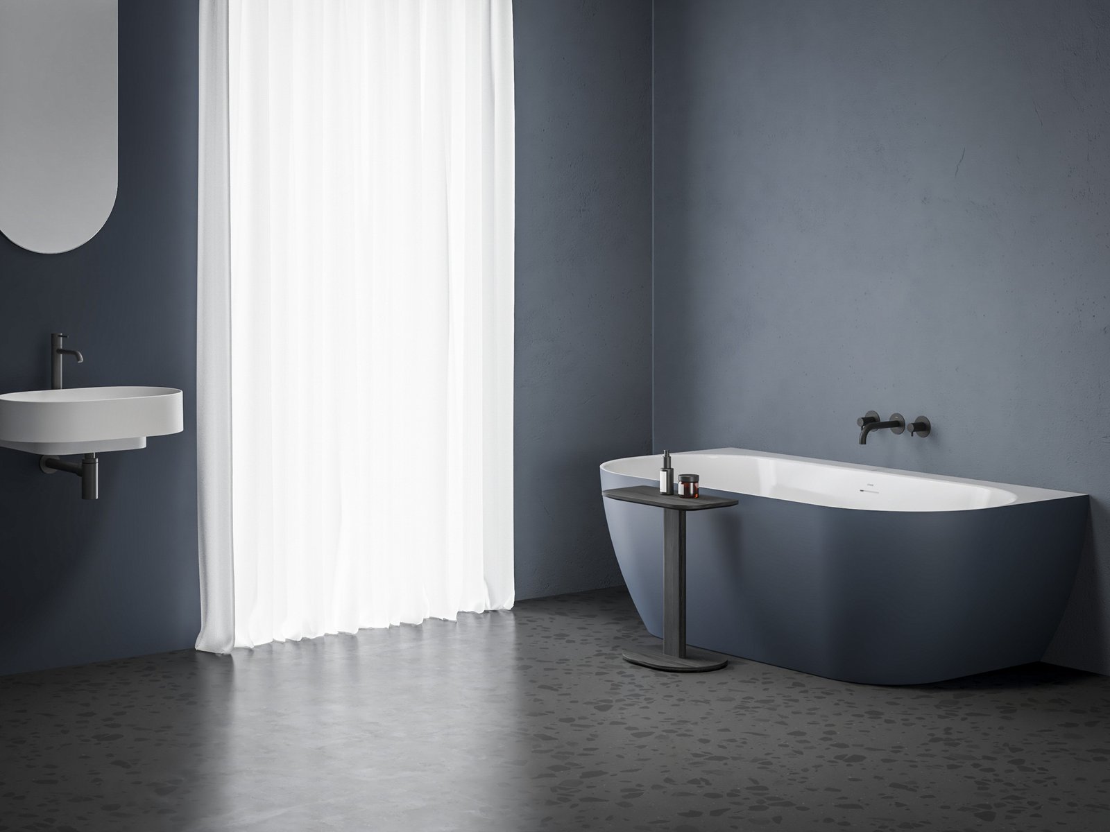 Ravak Freedom W Tec wanna wolnostojąca 170x87 cm Deepsea Blue/biały CE31400000