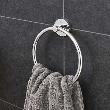 Grohe Essentials wieszak na ręcznik 18 cm okrągły chrom 40365001 - Wysyłka w 24h