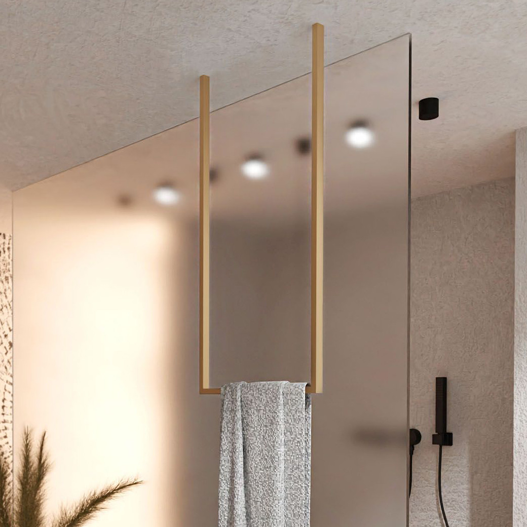 Baltica Design Arne Gold II wieszak na ręcznik wiszący złoty