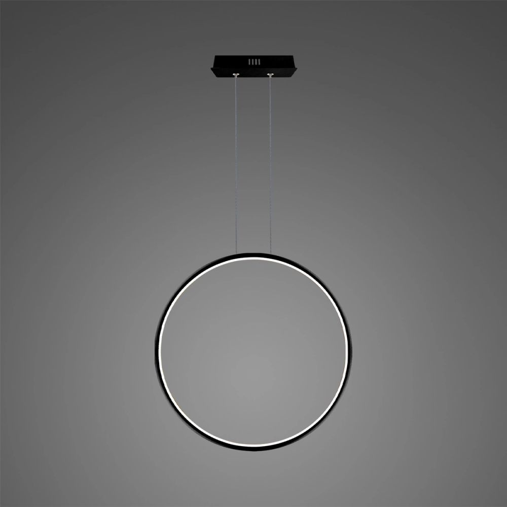 Altavola Design Ledowe Okręgi lampa wisząca ściemnialna 23W LED czarny LA073/X_60_in_4k_black_dimm
