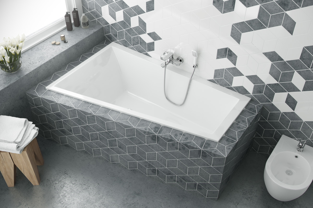 Excellent M-Sfera Slim wanna narożna 160x95 cm lewa biała WAEX.MSL16WHS