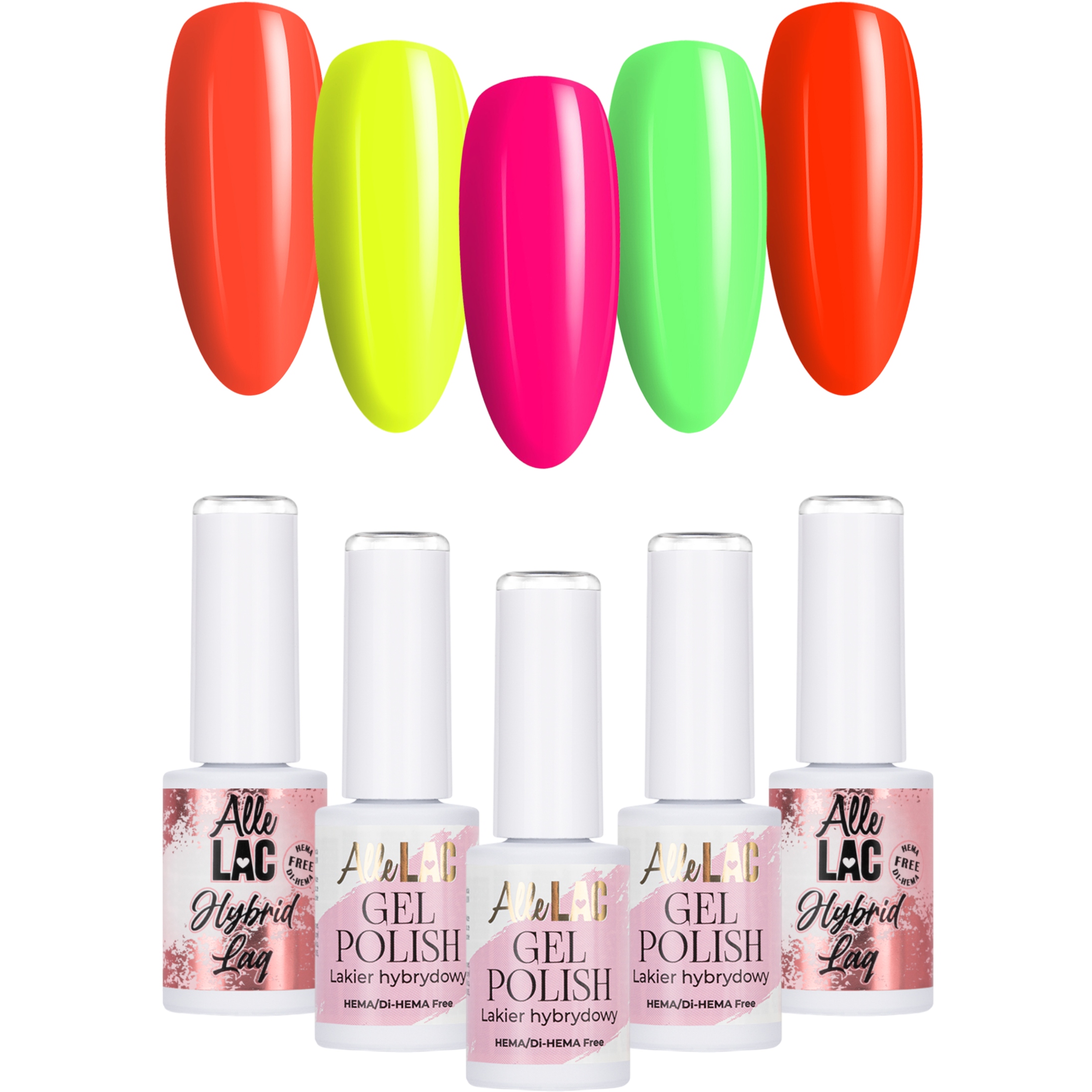 Zestaw Do Paznokci Skittle Nails AlleLac 5w1