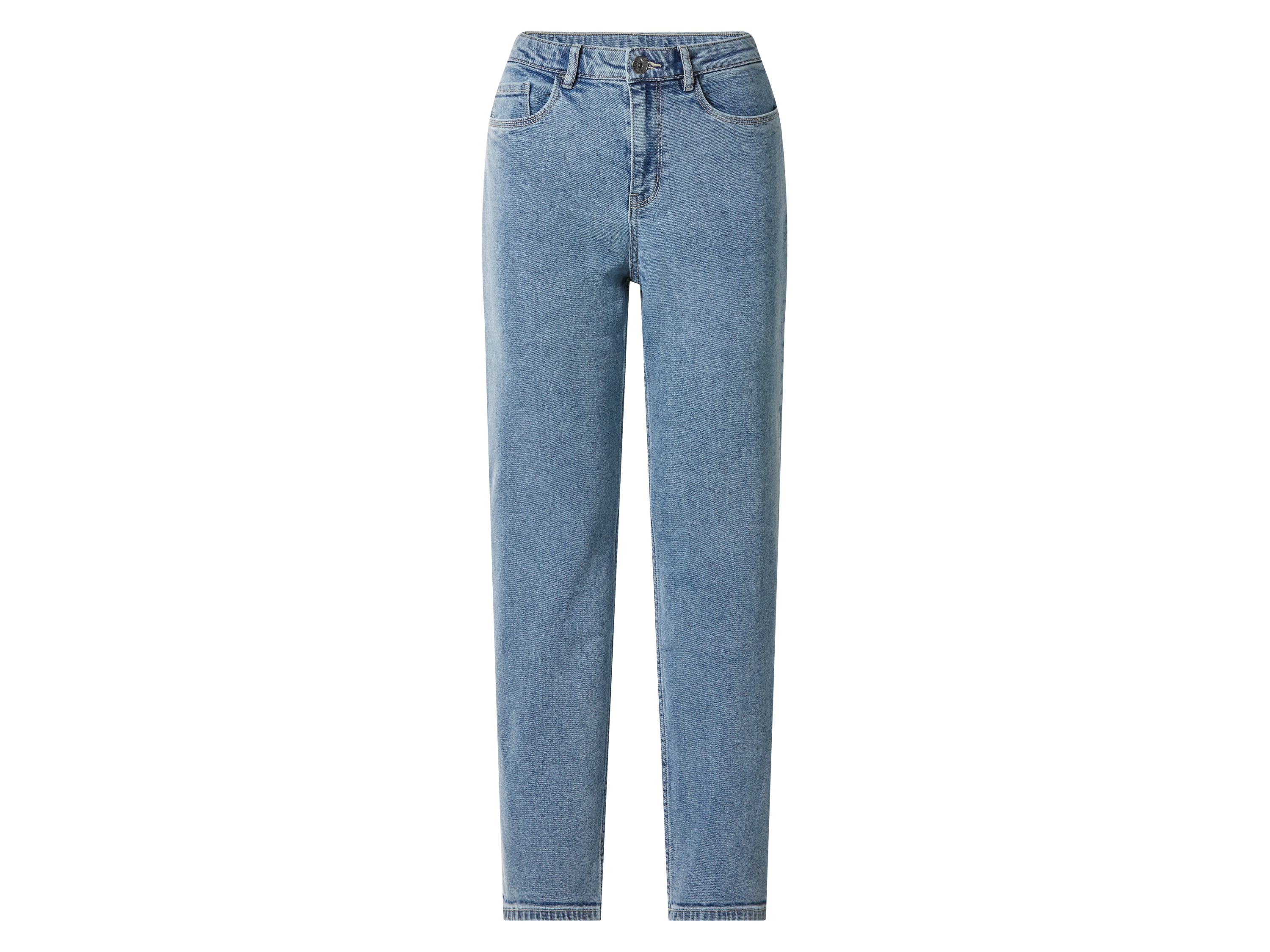 esmara Jeansy straight fit damskie z bawełną Jasnoniebieski, 36