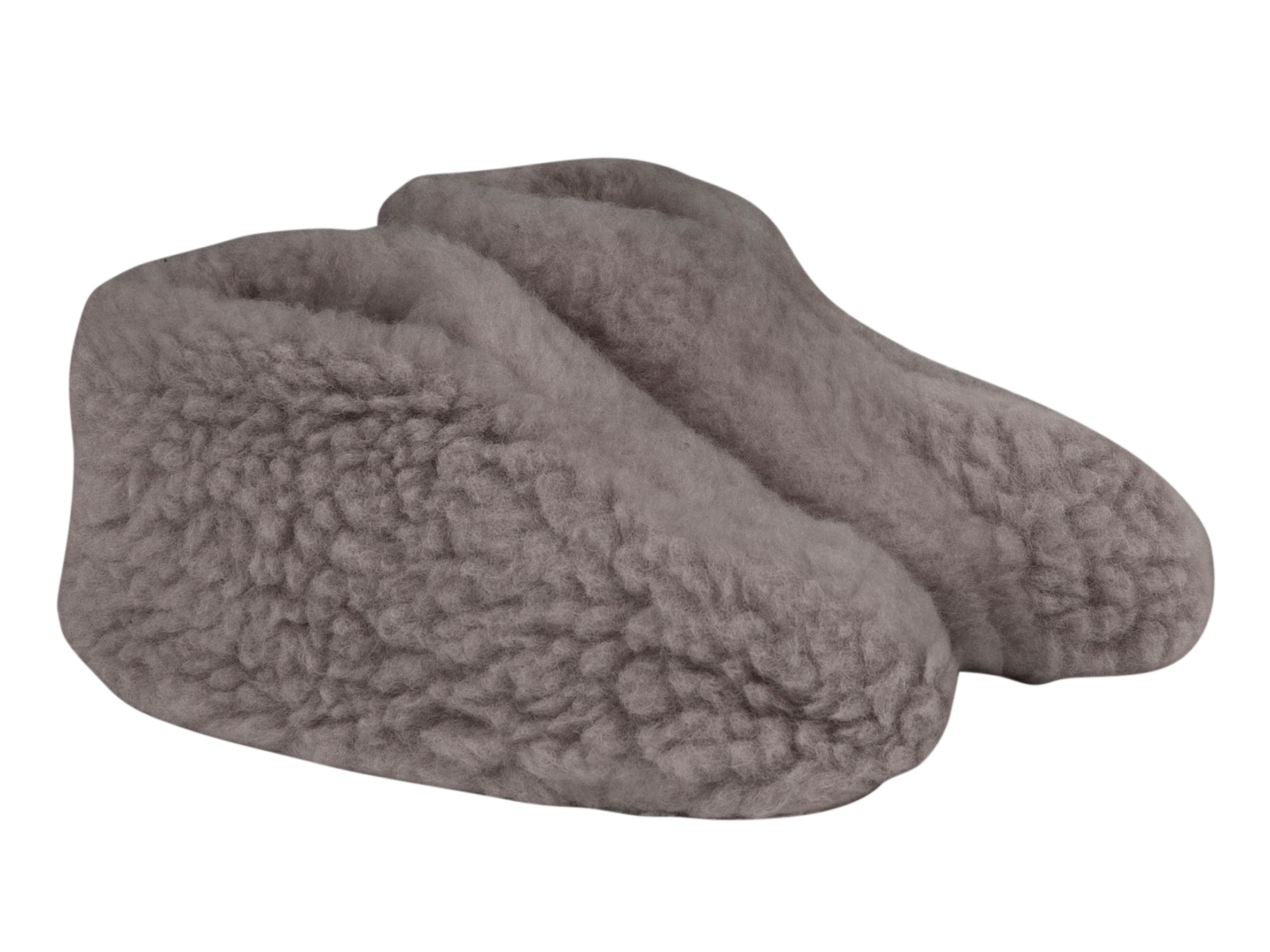 TXL Comfort Kapcie domowe z wełny Szary, 36/38